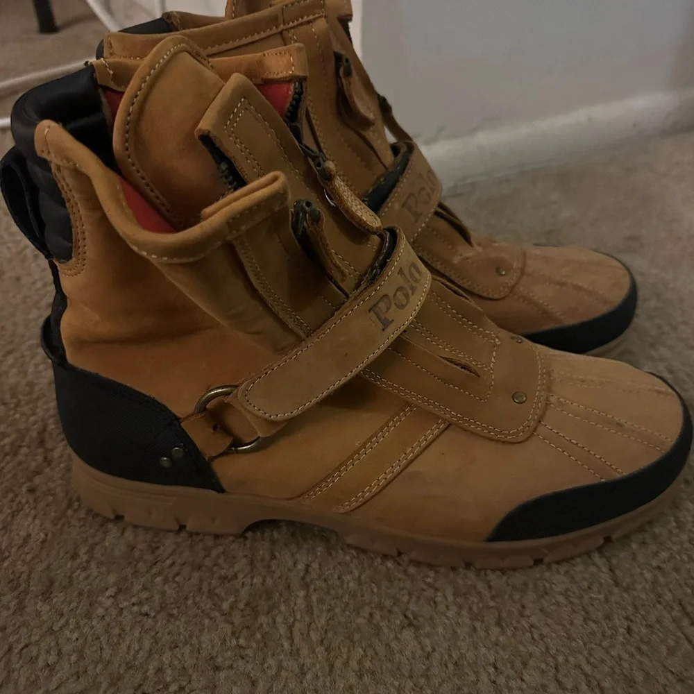 Polo by Ralph Lauren Brown and Black Boots - Picture 3 of 4